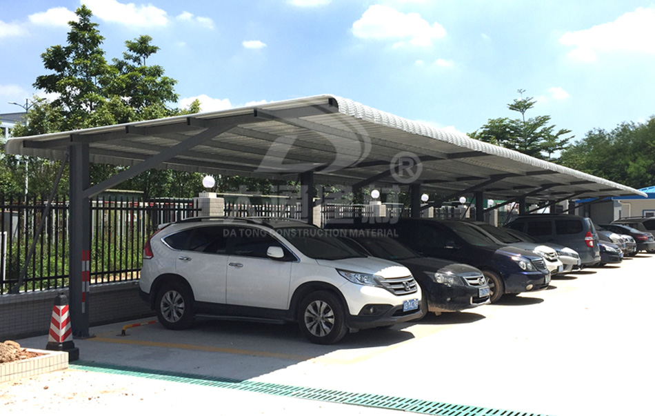 鋼結構停車棚生產定制廠家-戶外小汽車停車棚雨棚定做